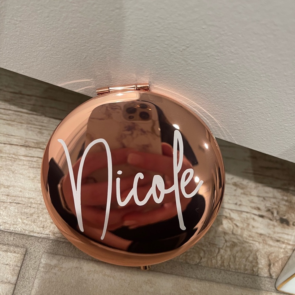 Compact mirror customized nicole